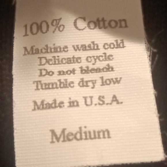 FINAL PRICE United Knitwear black l/s cotton sweater w side slits saggy pockets - Picture 2 of 14